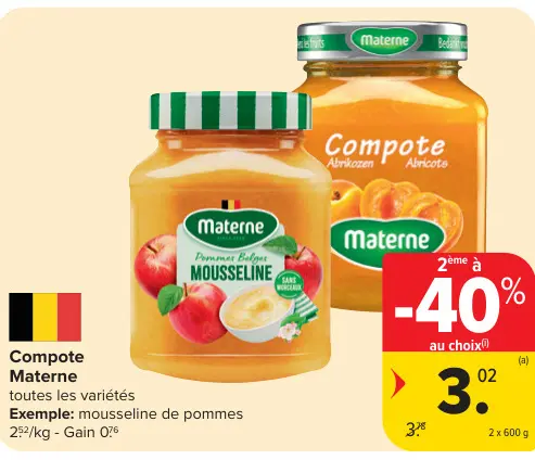Offre: Compote
