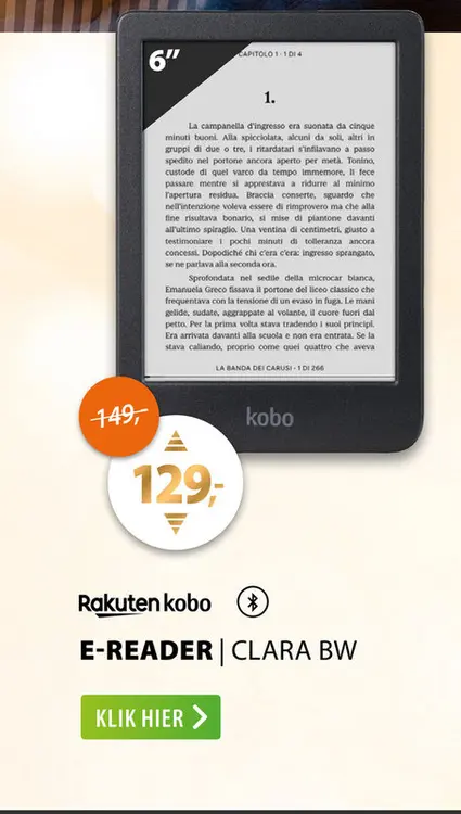 Aanbieding: Kobo Clara BW Zwart