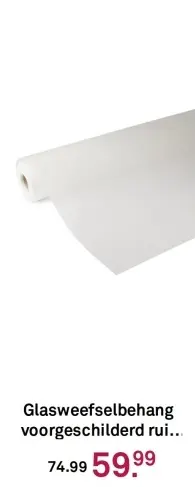 Aanbieding: Glasweefselbehang voorgeschilderd ruit wit