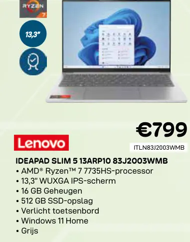 Promotie: Ideapad slim 5 13arp10 83j2003wmb