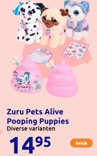 Aanbieding: Zuru Pets Alive Pooping Puppies