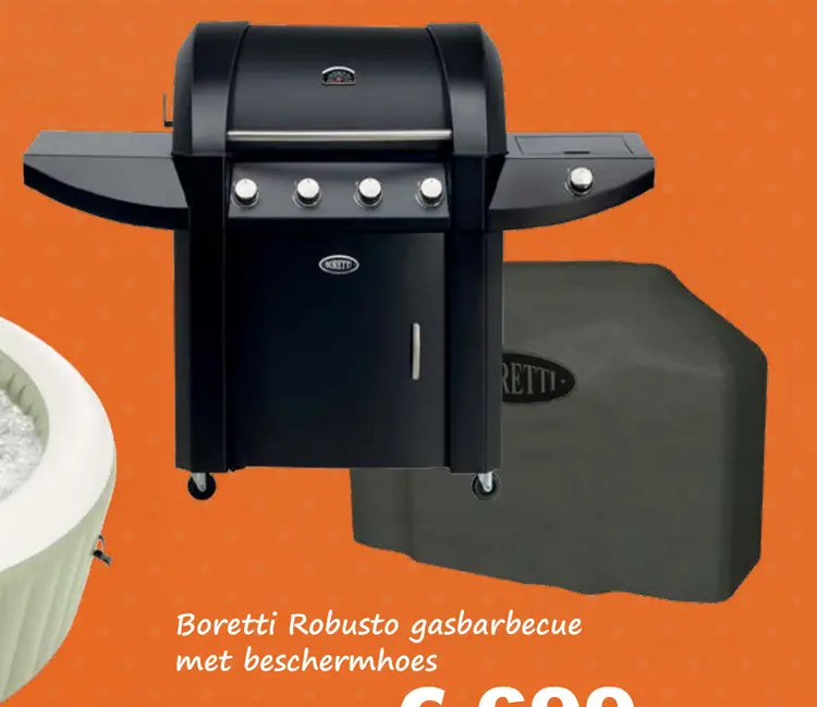 Aanbieding: Robusto gasbarbecue met beschermhoes
