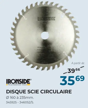 Offre: Disque scie circulaire