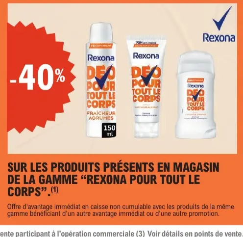 Offre: Rexona Déo Pour Tout Le Corps