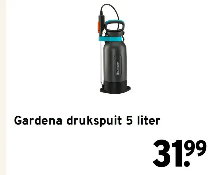Aanbieding: Gardena drukspuit 5 liter