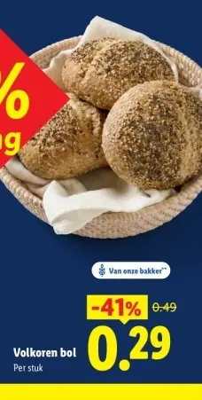 Aanbieding: Volkoren bol