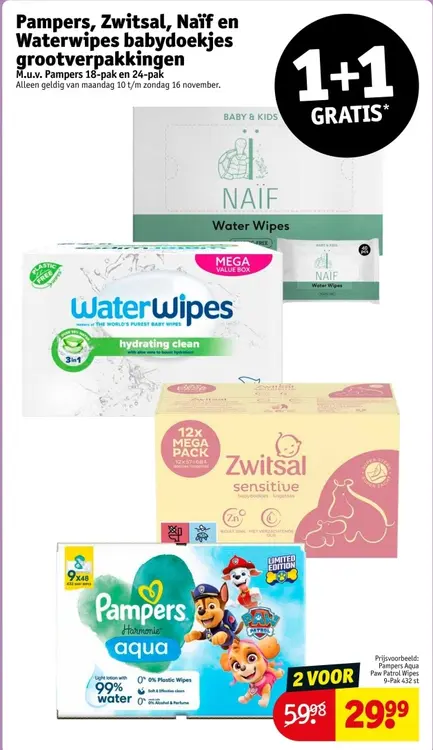 Aanbieding: Kruidvat luiers value box Efteling