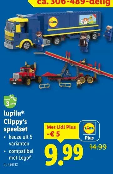 Aanbieding: lupilu® Clippy's speelset