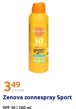 Aanbieding: Zenova zonnespray Sport