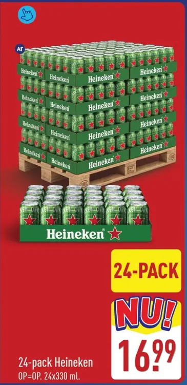Aanbieding: 24-pack Heineken