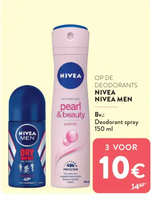 Promotie: Deodorants