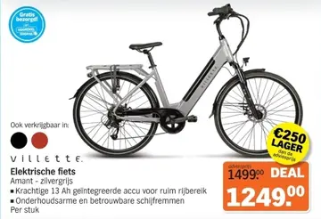 Aanbieding: Villette Elektrische fiets Amant - zilvergrijs