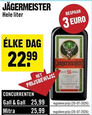 Aanbieding: Jagermeister Kruidenlikeur 100 cl