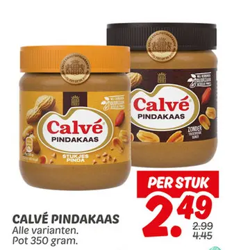 Aanbieding: Calvé pindakaas