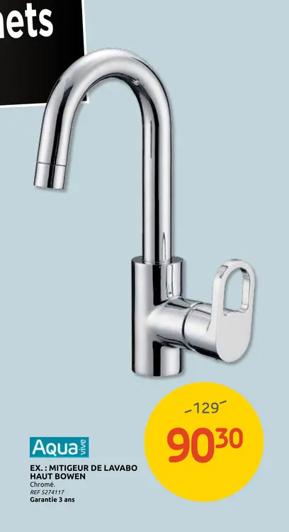 Offre: Mitigeur de lavabo haut bowen