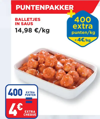 Promotie: Balletjes in saus