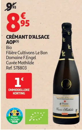 Promotie: Domaine F.Engel Crémant D'Alsace AOP Bio
