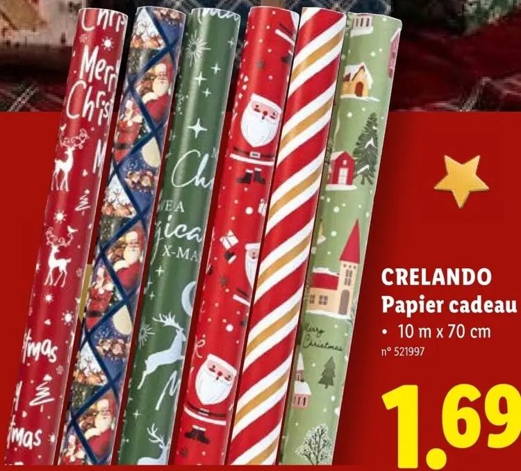 Offre: CRELANDO Papier cadeau