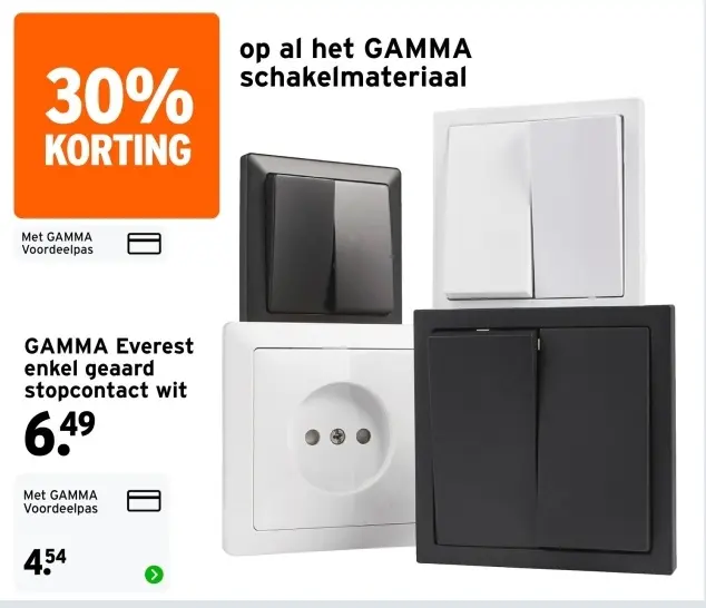 Aanbieding: Everest enkel geaard stopcontact wit
