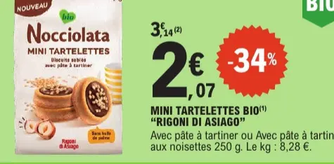 Offre: Mini tartelettes Bio