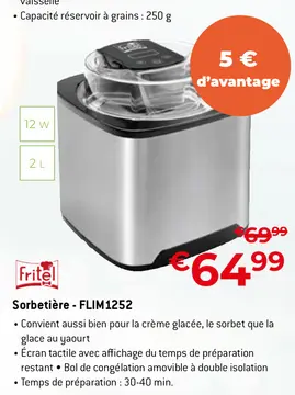 Offre: Sorbetière - FLIM1252