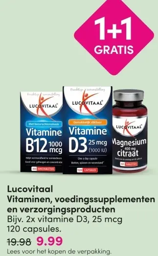 Aanbieding: Vitaminen, voedingssupplementen en verzorgingsproducten