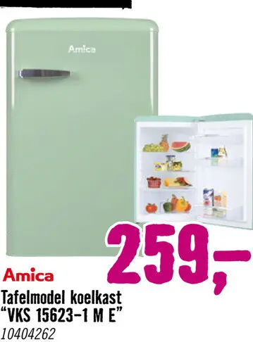 Aanbieding: AMICA VKS 15623-1 M Tafelmodel koelkast zonder vriesvak