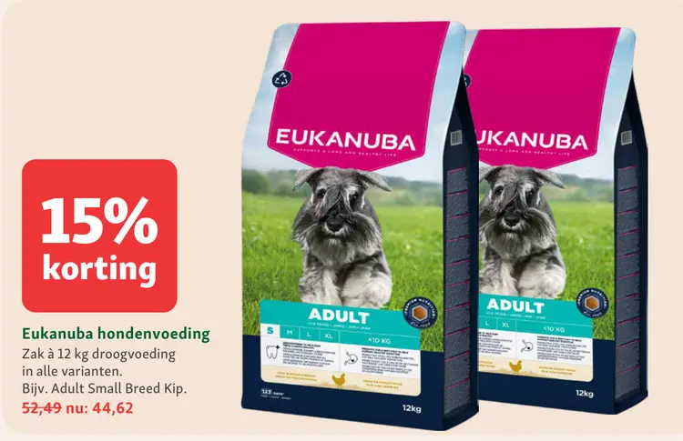 Aanbieding: Eukanuba hondenvoeding