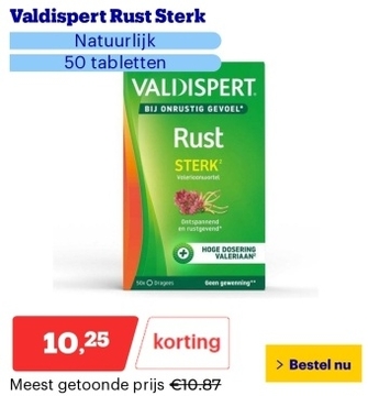 Aanbieding: Valdispert Rust Sterk