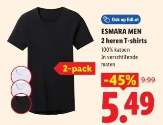 Aanbieding: 2 heren T-shirts
