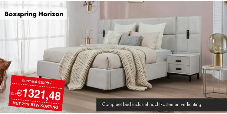 Promotie: Boxspring Horizon