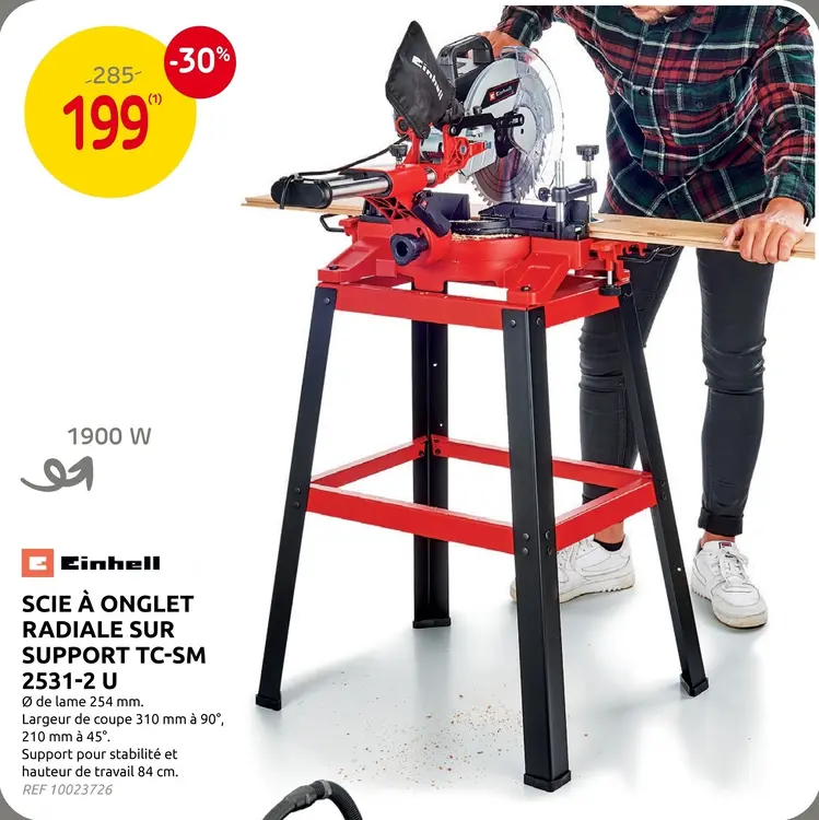Offre: Scie à onglet radiale sur support tc-sm 2531-