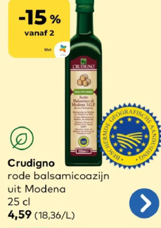 Promotie: rode balsamicoazijn uit Modena