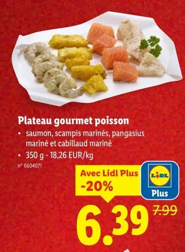 Offre: Plateau gourmet poisson