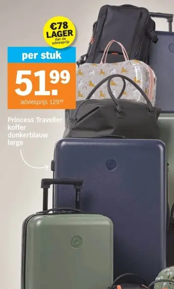 Aanbieding: Traveller koffer donkerblauw large
