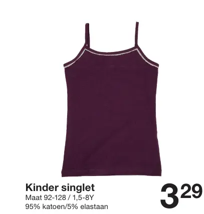 Aanbieding: Kinder singlet