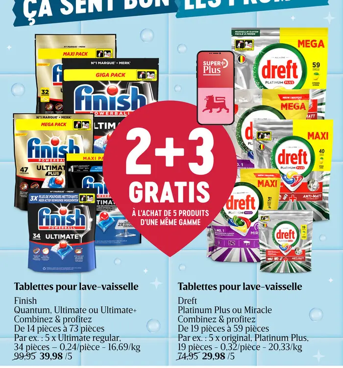 Offre: Tablettes pour lave-vaisselle