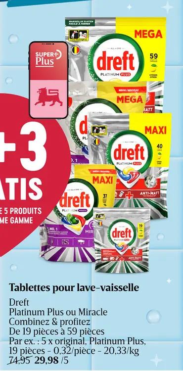Offre: Dreft Platinum Plus