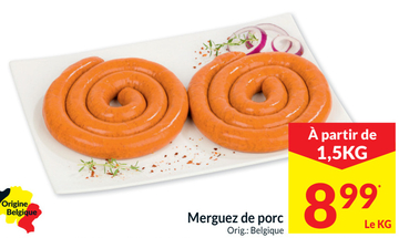 Offre: Merguez de porc