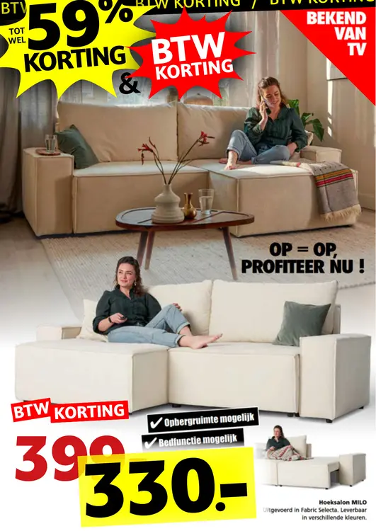 Promotie: Hoeksalon MILO