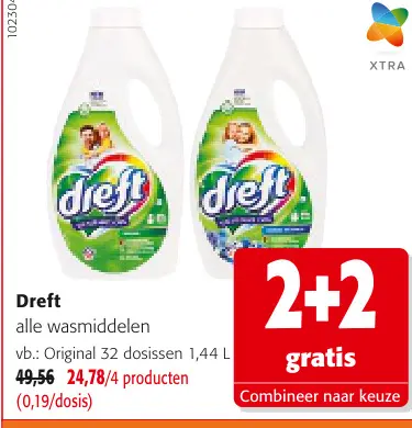 Promotie: Dreft alle wasmiddelen