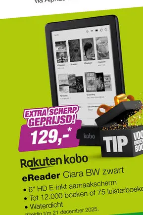 Aanbieding: Kobo Clara BW Zwart