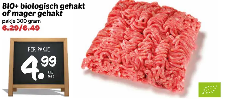 Aanbieding: Biologisch gehakt of mager gehakt