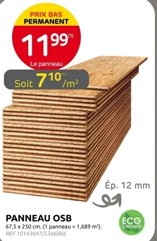 Offre: Panneau osb