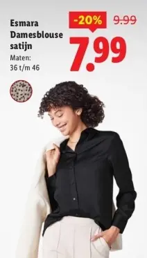 Aanbieding: Damesblouse satijn