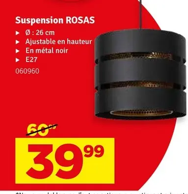 Offre: Suspension ROSAS