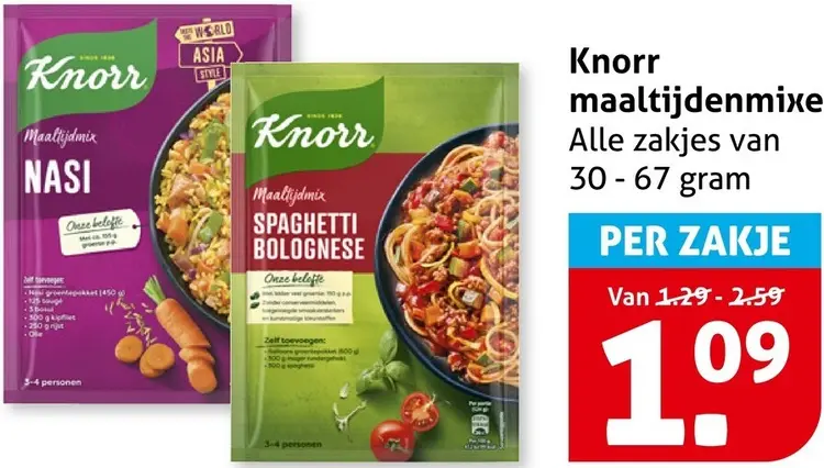 Aanbieding: Maaltijdenmixen
