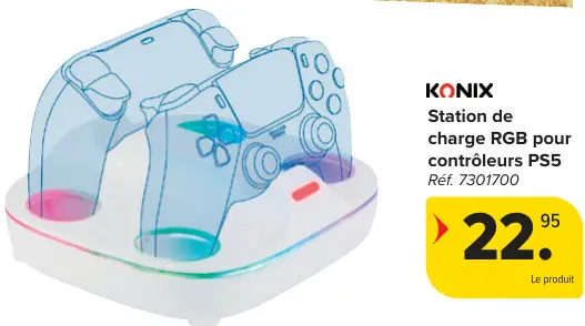 Offre: Station de charge RGB pour contrôleurs PS5