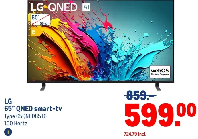 Aanbieding: 65" QNED smart-tv