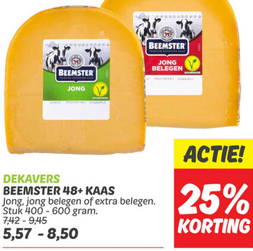 Aanbieding: BEEMSTER 48+ KAAS